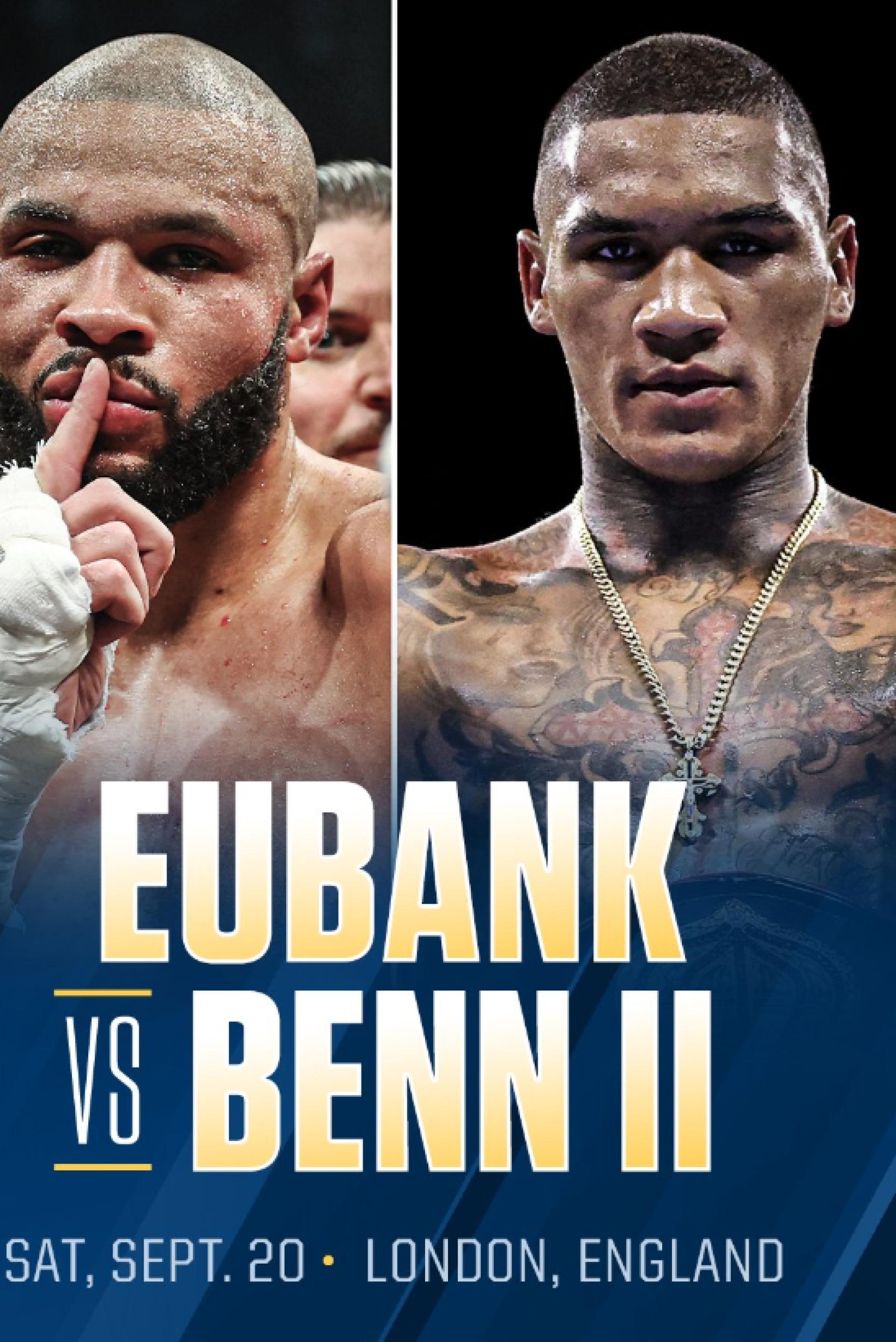 Chris Eubank Jr. and Conor Benn set for September rematch in London