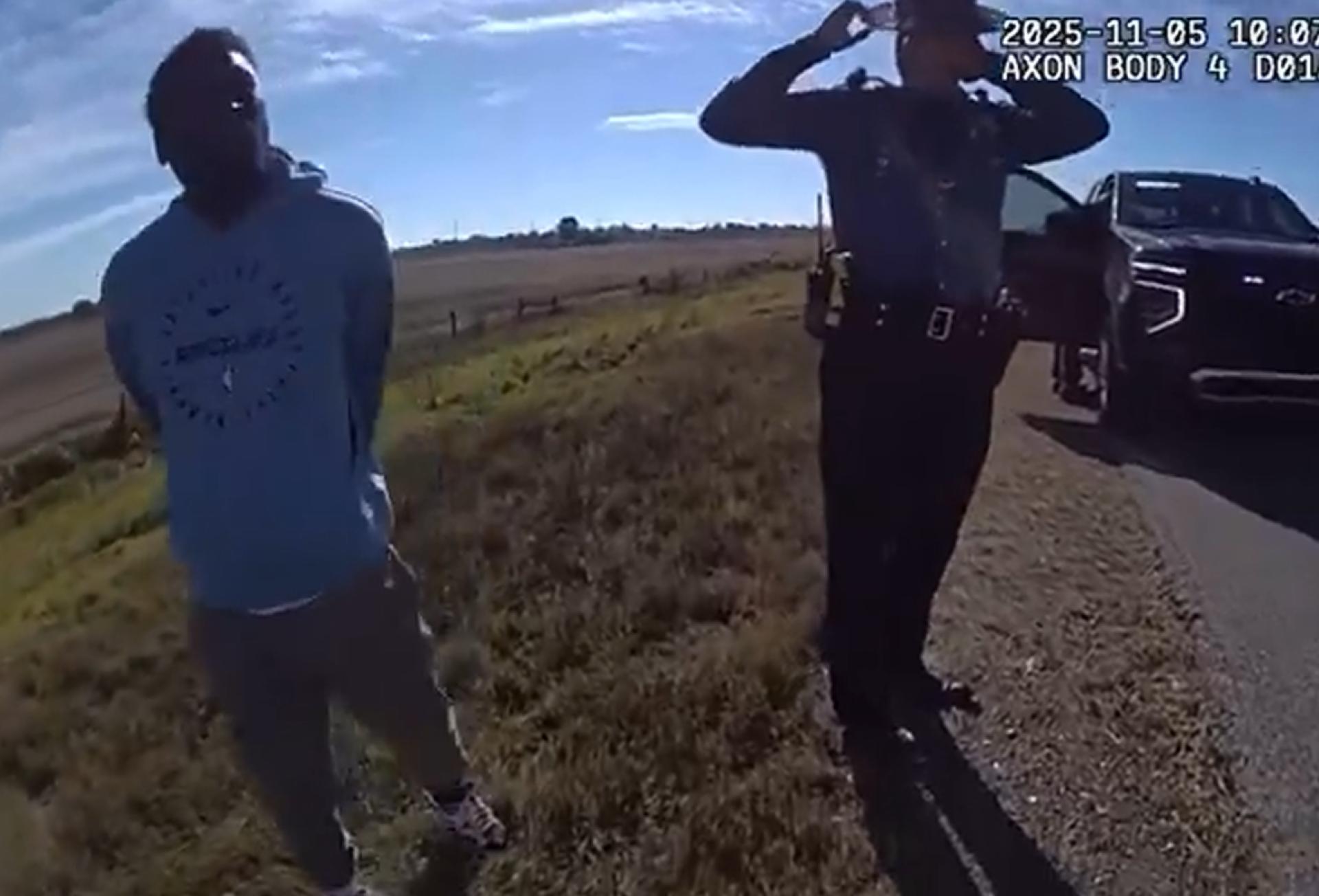 Police bodycam shows emotional Tony Allen
