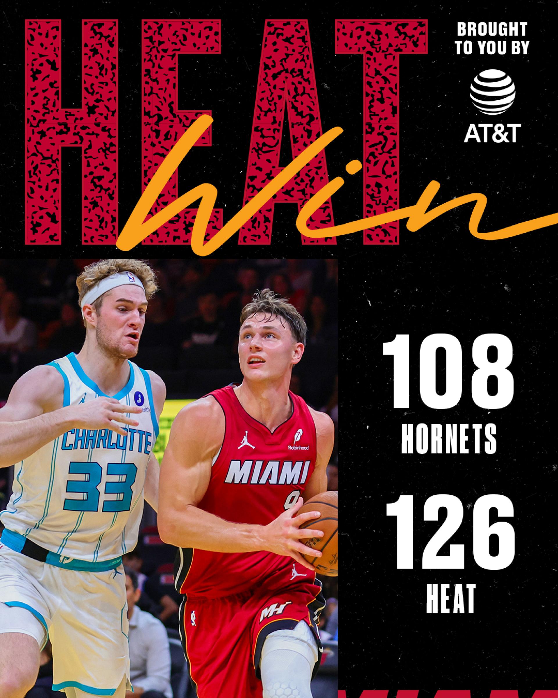 Miami hangs on after record 53-point first quarter to beat Charlotte