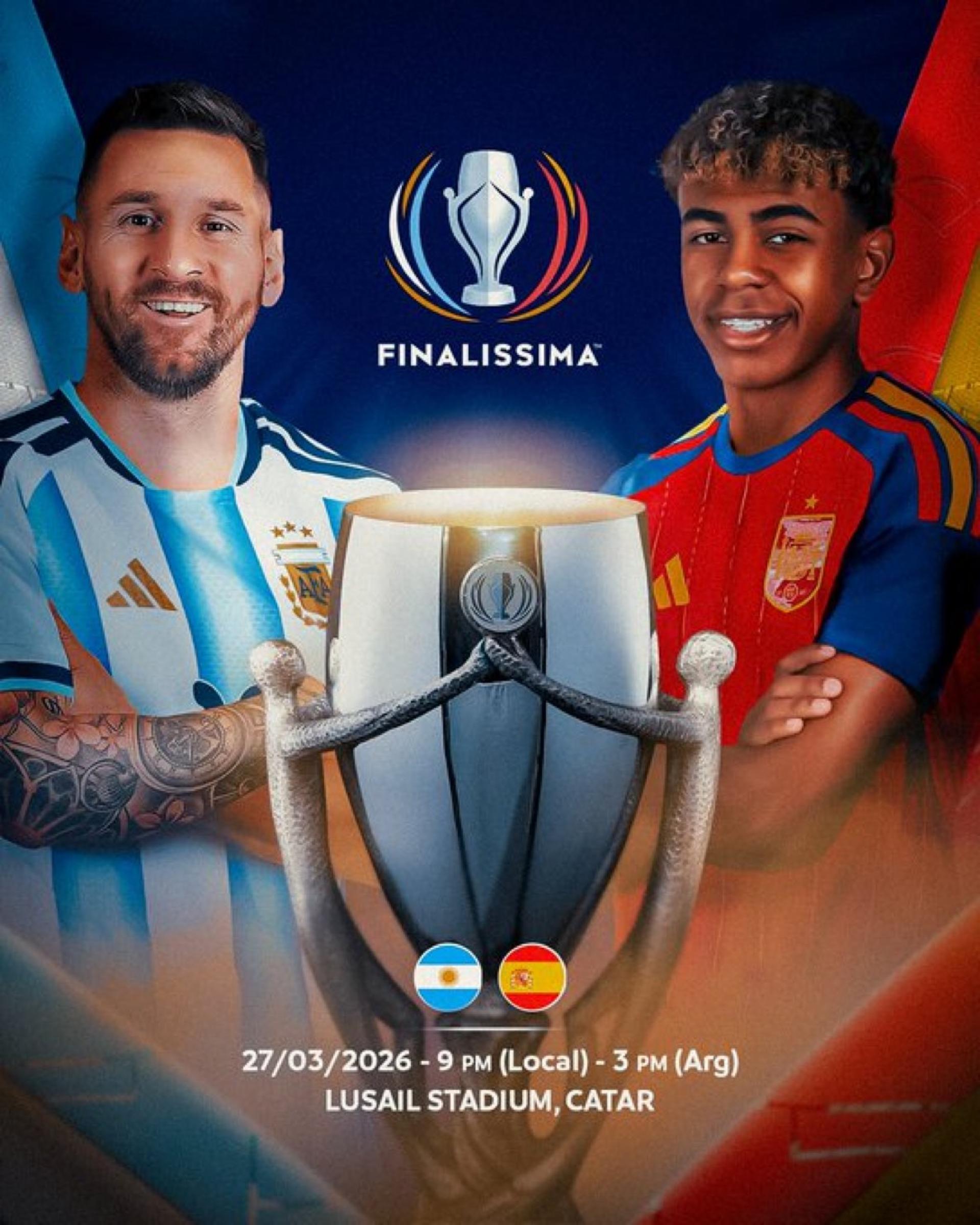 Yamal faces Messi for the first time as Spain meet Argentina at Lusail