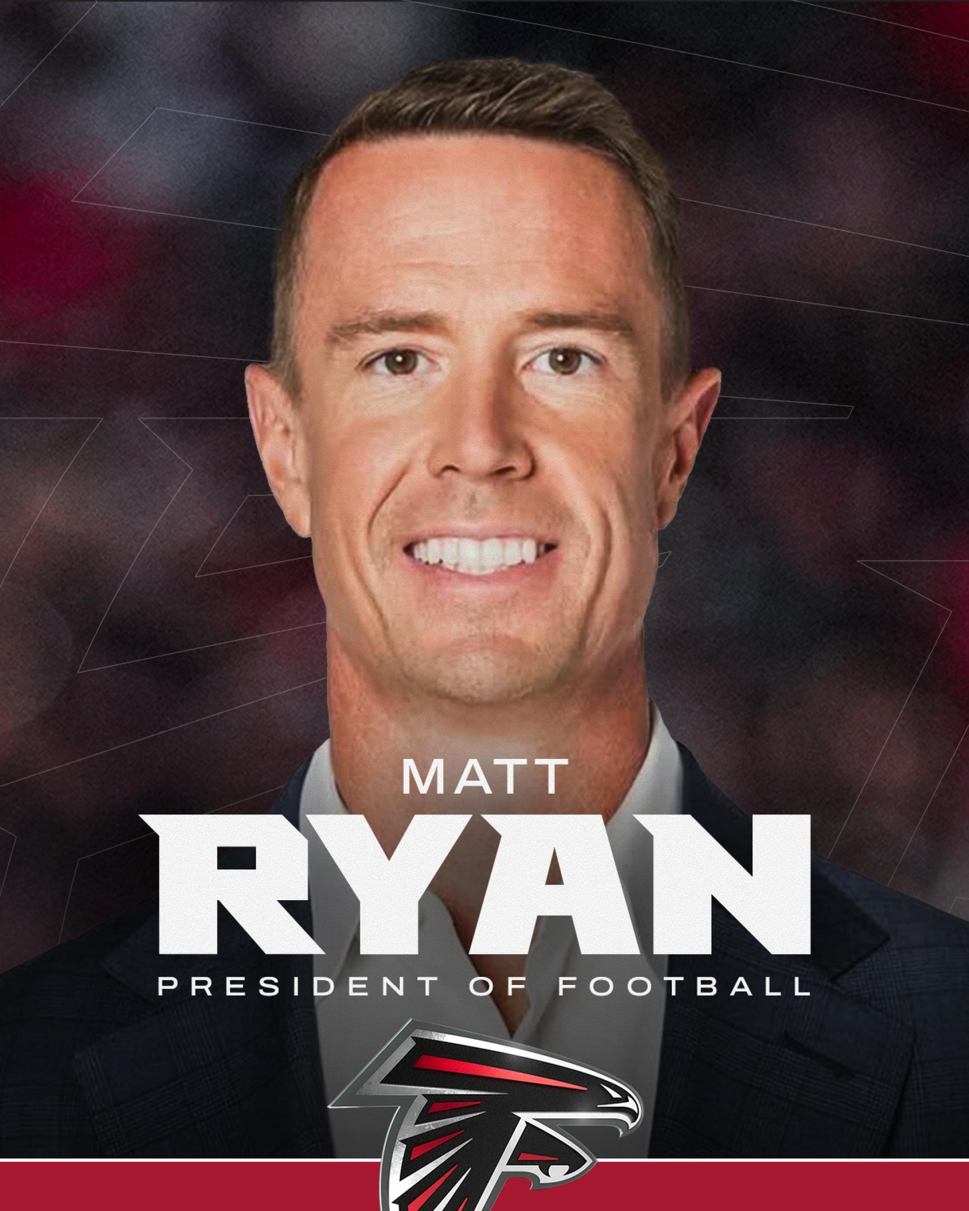 Falcons hire Matt Ryan as president of football in major front office move